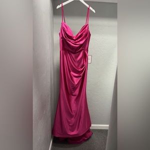 Tres Jolie size 16w pink prom dress
